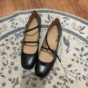 Madewell Black Mary Jane with block heel